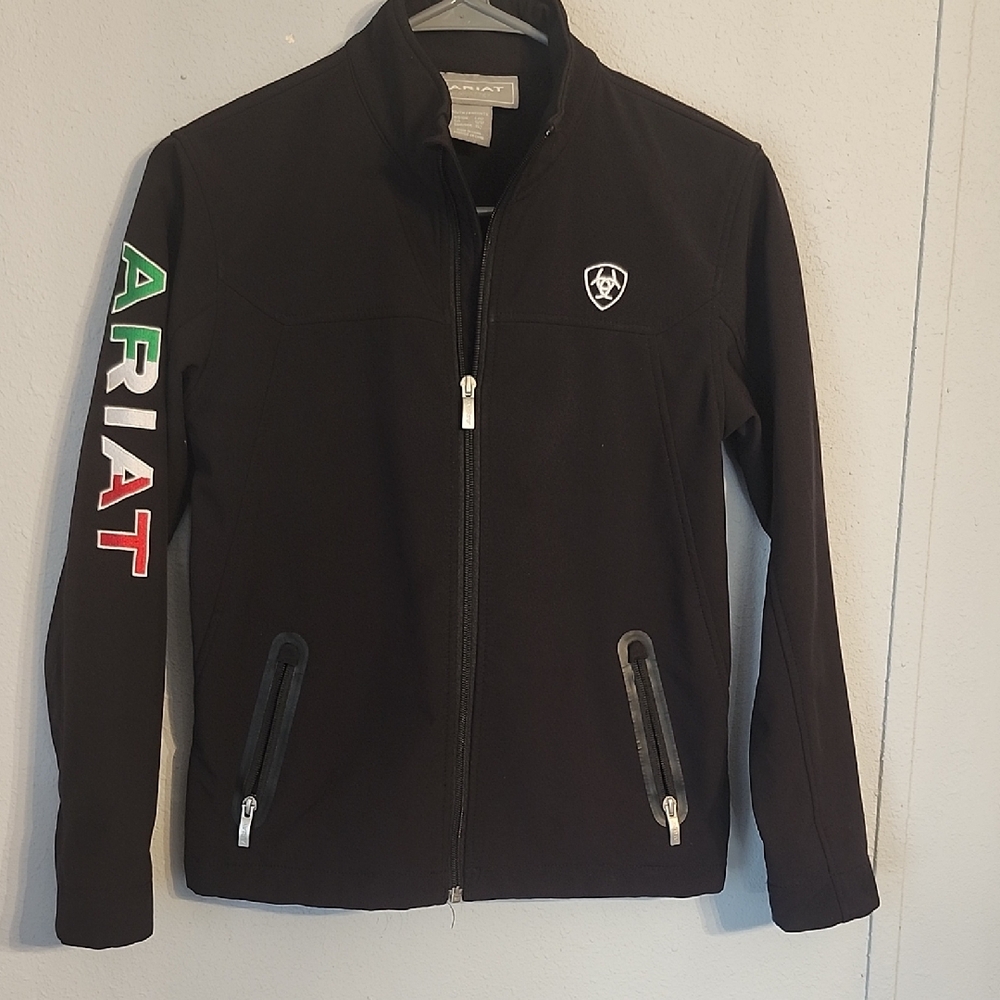 Ariat Black Jacket with ARIAT Sleeve Lettering